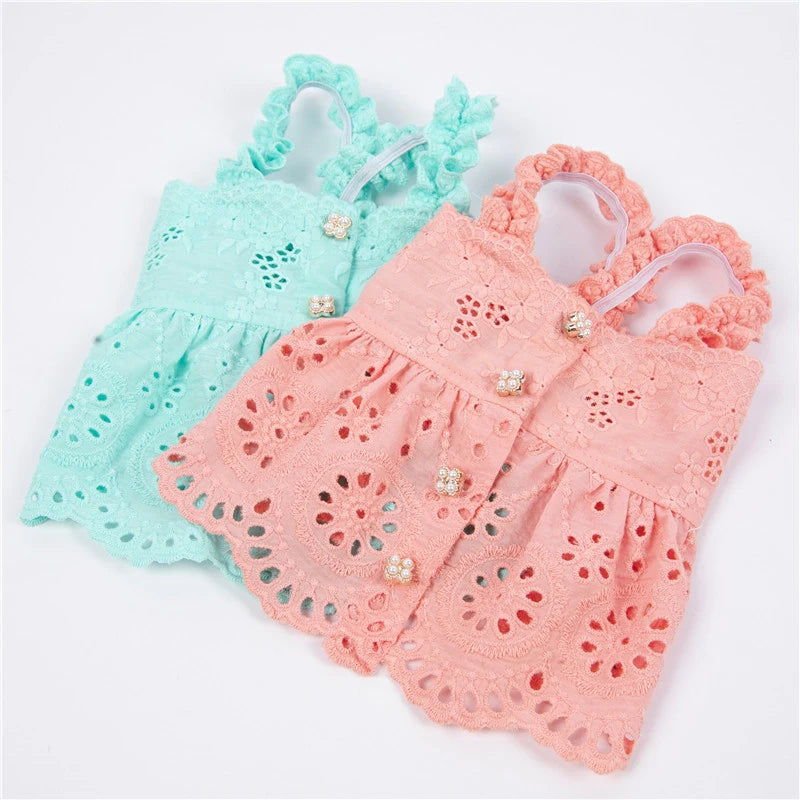 Cat Skirt Dog Dress Summer Pet Clothes Puppy Clothing Dresses Chihuahua Yorkshire Terrier Yorkies Pomeranian Poodle Pet Costumes - MYFURRY FLUFFY