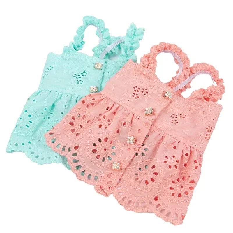 Cat Skirt Dog Dress Summer Pet Clothes Puppy Clothing Dresses Chihuahua Yorkshire Terrier Yorkies Pomeranian Poodle Pet Costumes - MYFURRY FLUFFY