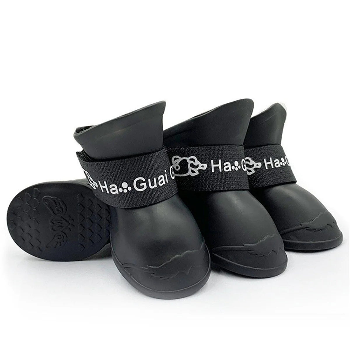 4Pcs Small Medium Large Dogs Cats Outdoor Shoe Dog Ankle Boots Pet WaterProof Rainshoe Anti-slip Rubber Boot Pet Accessories - MYFURRY FLUFFY