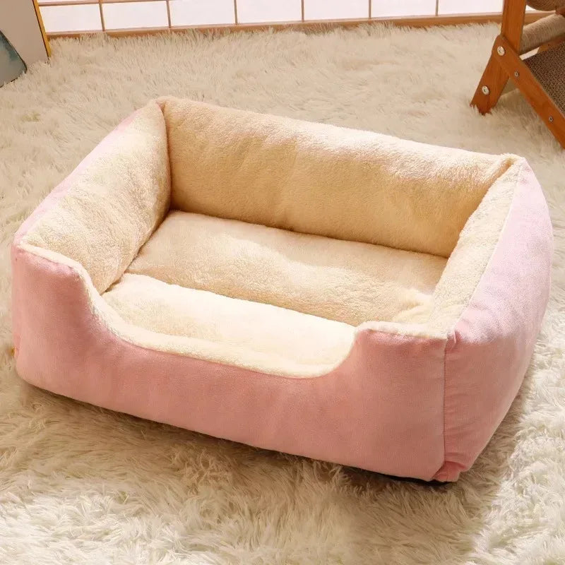 Bed for Cats Pet Products Cushions Kitten Goods Accessories Dog All Houses Supplies Things Accessory Habitats Basket House Beds - MYFURRY FLUFFY